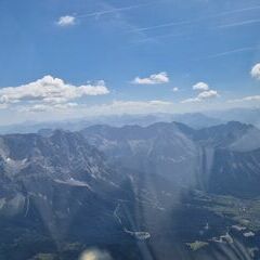 Flugwegposition um 11:37:11: Aufgenommen in der Nähe von Gemeinde Lermoos, 6631 Lermoos, Österreich in 2865 Meter